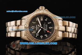 Breitling Avenger Seawolf Swiss ETA 2836 Automatic Movement Titanium Case with Black Dial and White Markers