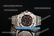 Audemars Piguet Royal Oak Offshore 2014 New Chrono Swiss Valjoux 7750 Automatic Steel Case/Bracelet with Black Dial and White Arabic Numeral Markers (NOOB) Audemars Piguet Royal Oak Offshore 2014 New Chrono Swiss Valjoux 7750 Automatic Steel Case/Bracelet with Black Dial and White Arabic Numeral Markers (NOOB)