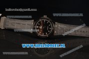 Hublot Classic Fusion 9015 Auto PVD Case PVD Bezel with Black Dial and Black Leather Strap