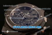 Hublot Big Bang Chronograph Swiss Valjoux 7750 Automatic PVD Case with Black Dial and Black Rubber Strap (YF)