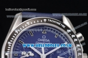 Omega Speedmaster Professional Snoopy Award Limited Edition Chrono Swiss Valjoux 7750 Automatic Steel Case with Blue Dial Blue leather Strap and Stick Markers (YF)