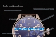 IWC Big Pilot’s Watch Edition "Le Petit Prince" Clone IWC 52010 Automatic Steel Case with Blue Dial Arabic Number Markers and Brown Leather Strap - 1:1 Original (ZF)