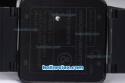 Bell & Ross BR 01-94 Automatic Movement PVD Casing with Blue marking Black Bezel and Rubber Strap
