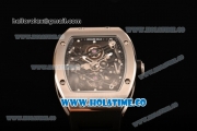 Richard Mille RM 038 Asia Automatic Steel Case with Skeleton Dial and Black Inner Bezel - Dot Markers