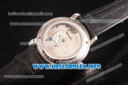 Audemars Piguet Jules Audemars Tourbillon Asia Automatic Steel Case with White Dial Black Leather Strap and Stick Markers