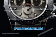 Rolex Daytona Chrono Clone Rolex 4130 Automatic Steel Case with Grey Dial Ceramic Bezel and Black Rubber Strap (EF)