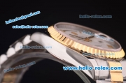 Rolex Day-Date Swiss ETA 2836 Automatic Two Tone Case with White Dial and Roman Markers