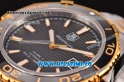 Tag Heuer Aquaracer Calibre 5 Swiss ETA 2824 Automatic Two Tone with Black Dial Stick Markers