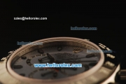 Rolex Daytona Chronograph Swiss Valjoux 7750 Automatic Steel Case with PVD Bezel and Grey Dial-Steel Strap