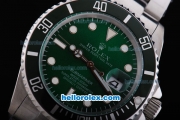 Rolex Submariner Oyster Perpetual Date Chronometer Automatic with Green Dial and White Marking Green Bezel