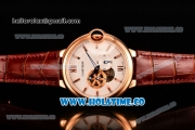 Cartier Ballon Bleu De 42MM Miyota 82S7 Automatic Rose Gold Case with White Dial and Stick Markers