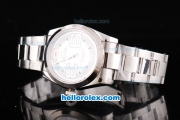 Rolex Air-King Oyster Perpetual Swiss ETA 2836 Automatic Movement Silver Case with White Dial and SS Strap