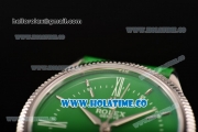 Rolex Cellini Time Asia 2813 Automatic Steel Case with Stick/Roman Numeral Markers and Green Dial