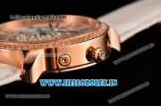 Cartier Ronde Louis Cartier Miyota 1L45 Quartz Rose Gold Case with Diamonds Bezel and White/Diamonds Dial