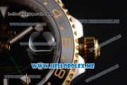 Rolex GMT-Master II Asia 2813 Automatic Steel Case with Black Dial and Black Nylon Strap Dot Markers