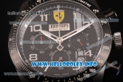 Scuderia Ferrari Chronograph Miyota OS20 Quartz PVD Case with Black Dial and Silver Arabic Numeral Markers