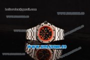 Audemars Piguet Royal Oak Offshore Volcano Chrono Swiss Valjoux 7750 Automatic Full Steel with Black Dial and Orange Markers (JF)