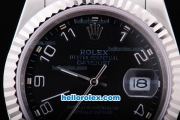 Rolex Datejust Automatic with Black Dial and White Number Marking