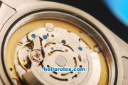 Rolex Day-Date II Rolex 3156 Automatic Movement Full Steel with Blue Dial and Arabic Numerals