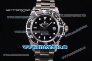 Rolex Sea-Dweller 4000 Clone Rolex 3135 Automatic Stainless Steel Case/Bracelet with Black Dial and Dot Markers (BP)