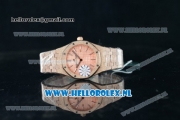 Audemars Piguet Royal Oak Swiss Quartz Rose Gold Case with Pink Dial and Rose Gold Bracelet (EF)