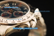 Rolex Daytona Chronograph Swiss ETA 7750 Automatic Movement with Blue Dial and White Numeral Markers