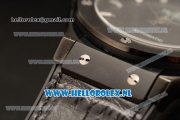 Hublot Classic Fusion 9015 Auto PVD Case PVD Bezel with Black Dial and Black Leather Strap