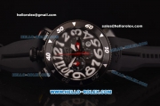 Gaga Milano Chrono 48 Miyota OS20 Quartz PVD Case with Black Dial and White Numeral Markers