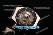 Audemars Piguet Royal Oak Offshore Chrono Miyota Quartz Steel Case with PVD Bezel Grey Dial and Rubber Strap