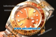 Rolex GMT-Master Vintage Brown Dial With Brown Bezel 2813 Auto Two Tone Jubilee Strap