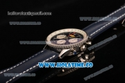 Breitling Navitimer 01 Chrono Swiss Valjoux 7750 Automatic Steel Case with Silver Stick Markers and Blue Dial - 1:1 Original (JF)