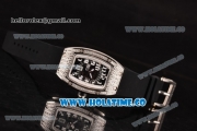 Richard Mille RM 007 Miyota 9015 Automatic Steel/Diamonds Case with Skeleton Dial and White Arabic Numeral Markers (K)