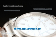 Rolex Oyster Perpetual Air King Clone Rolex 3135 Automatic Steel Case White Dial With Stick Markers Steel Bracelet - 1:1 Original(JF)