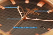 Hublot Classic Fusion Swiss ETA 2824 Automatic Movement Rose Gold Case with Rose Gold Bezel and Black Rubber Strap