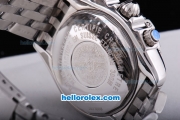 Breitling Black Bird Asia Valjoux 7750 Automatic Movement Stainless Steel Case with Black Dial and Stainless Steel Strap