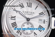 Cartier Cle de Cartier Asia ST16 Automatic Stainless Steel Case/Bracelet with White Dial and Roman Markers