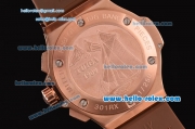 Hublot Big Bang Cappuccino Chronograph Miyota OS20 Quartz Rose Gold Case with Brown Rubber