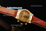 Rolex Daytona Oyster Perpetual Automatic Movement Gold Case and Golden Dial