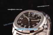 Patek Philippe Aquanaut Swiss ETA 2824 Automatic Steel Case/Strap with Chocolate Dial