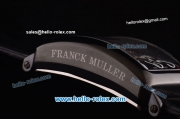 Franck Muller Long Island Chronograph Miyota Quartz Movement PVD Case with Black Dial and White Numeral Markers