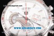 Tag Heuer Grand Carrera Calibre 36 Chrono Miyota Quartz Full Steel with White Dial and Stick Markers