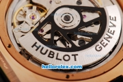 Hublot Big Bang Euro 2008 Swiss Valjoux 7750 Chronograph Movement RG Case with Ceramic Bezel and Black Dial-RG Stick Marker