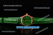 Rolex Cellini Time Asia 2813 Automatic Rose Gold Case with Green Dial and Stick/Roman Numeral Markers