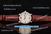 Patek Philippe Calatrava Swiss ETA 2824 Automatic Steel Case with White Dial and Stick/Roman Numeral Markers