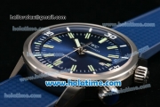 IWC Aquatimer Vintage 1967 Swiss Valjoux 7750 Automatic Steel Case with Blue Dial and Green Stick Markers - 1:1 Original (ZF)