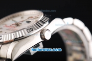 Rolex Datejust Turn-O-Graph Automatic with White Dial and Red Second Hand