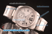 Cartier Calibre De Swiss ETA 2824 Automatic Full Steel with White Dial