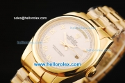 Rolex Day-Date Oyster Perpetual Automatic Full Gold with White Dial