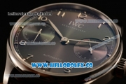 IWC Portuguese Automatic Clone IWC 52010 Automatic Steel Case with Gray Dial and Black Leather Strap - (AAAF)