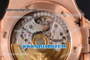 Patek Philippe Jumbo Nautilus Clone PP Automatic Rose Gold/Diamonds Case with Diamonds Dial and Stick Markers